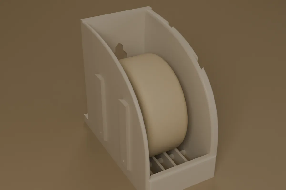 The 1-Box Add-On holding a single bar of soap, with its dovetail rail on the left side.