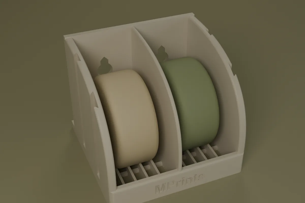 The 2-Box Soap Holder holding two bars of soap.