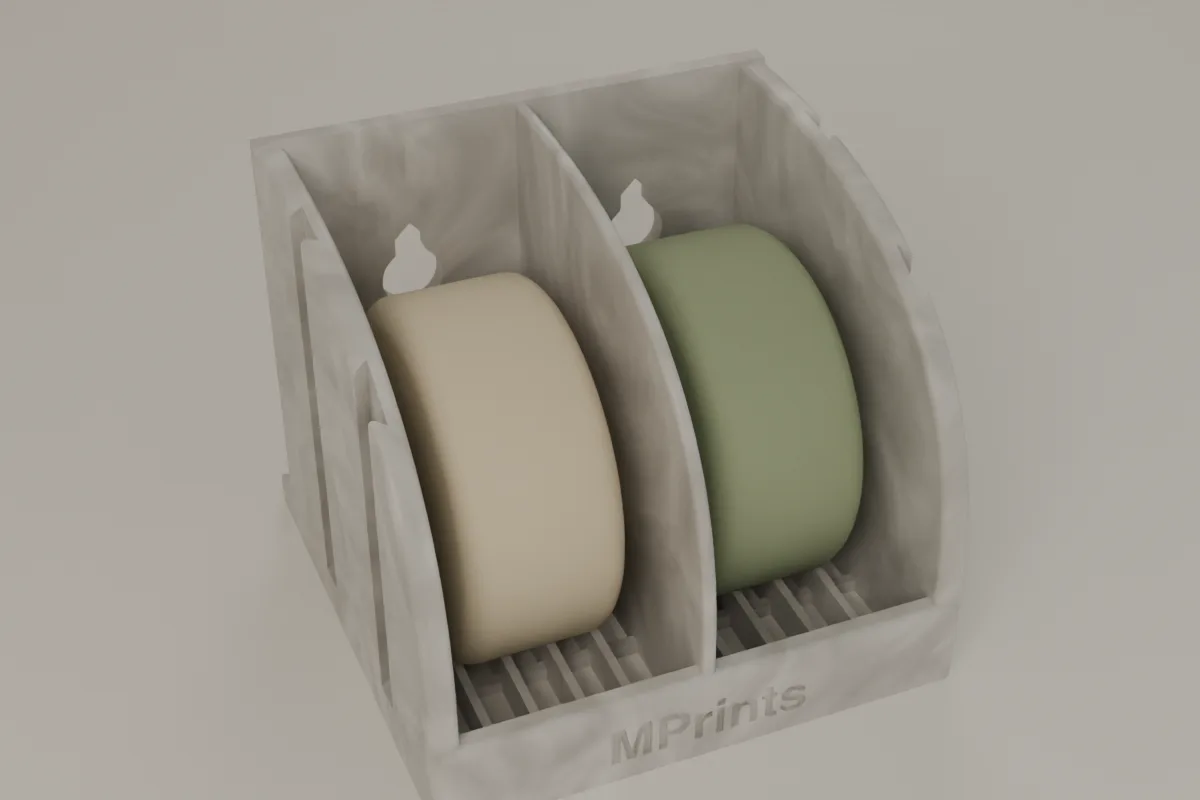 The 2-Box Soap Holder in Marble.