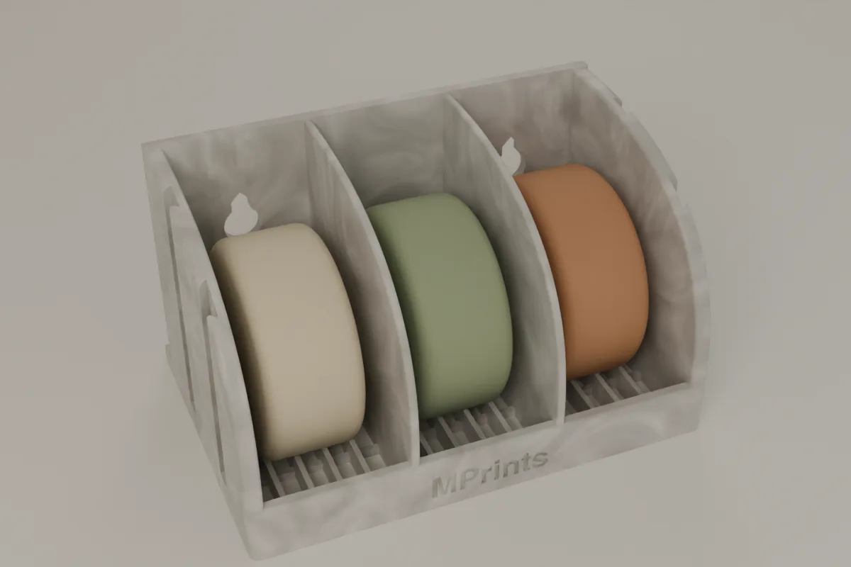 The 3-Box Soap Holder in Marble.