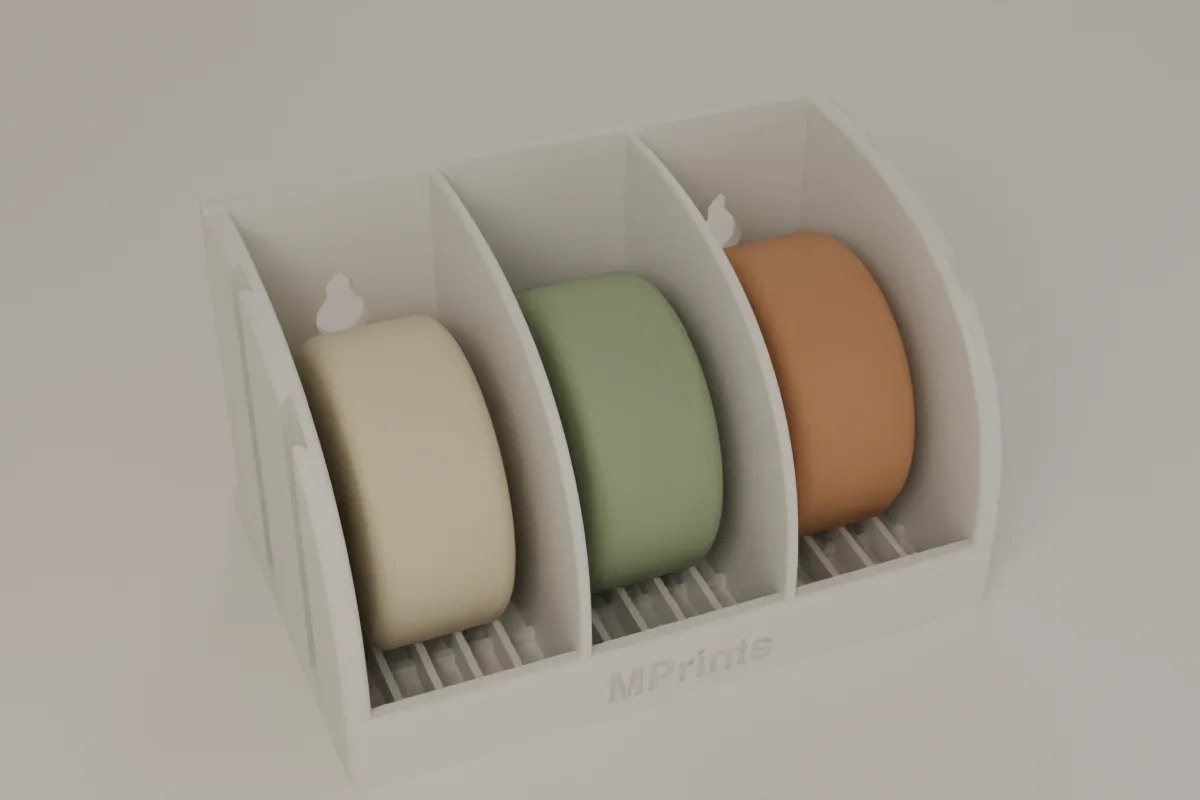 The 3-Box Soap Holder in White.