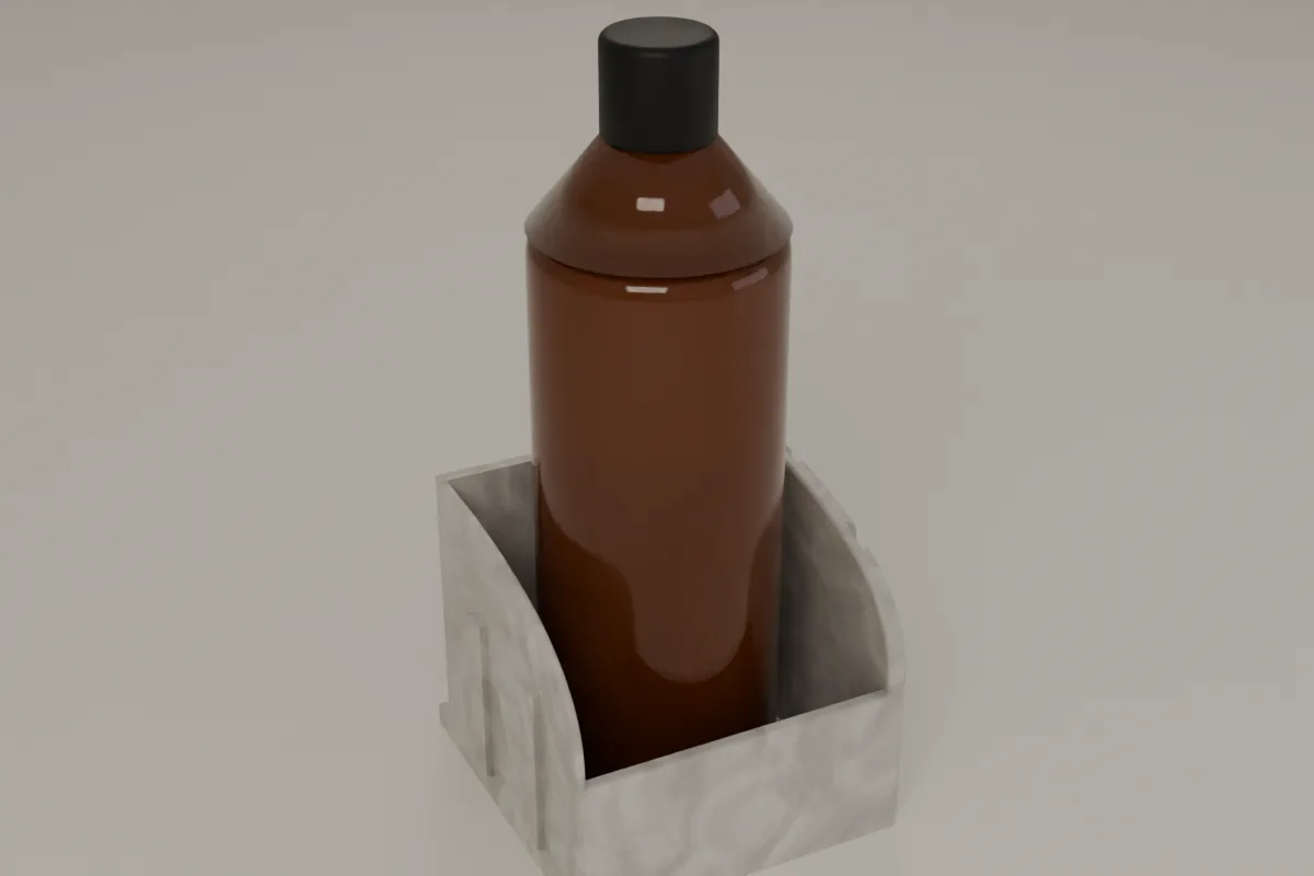 The Bottle Holder in Marble.