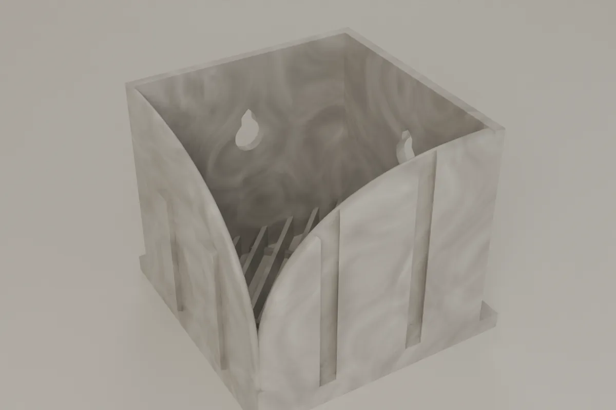 The Corner Module in Marble.