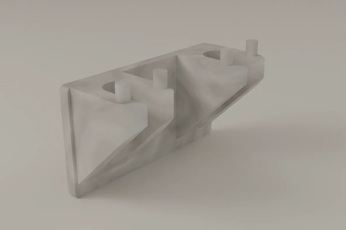 The Razor Holder in Marble.